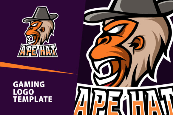 Ape Mascot Gaming Logo Design: A Versatile Template for Your Brand