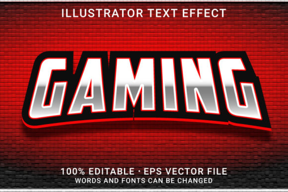 Bring Your Designs to Life with the GAMING 3D Editable Text Effect
