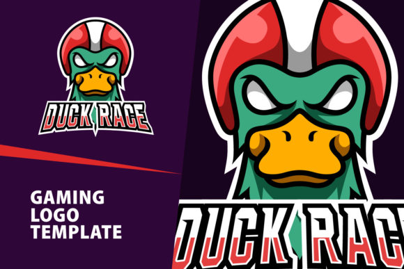 Craft Your Identity: The Power of the Duck Race Mascot Gaming Logo Design