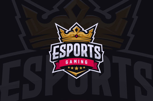 Crown Mascot Logo Design for Gaming: A Vector Asset for Professional Branding