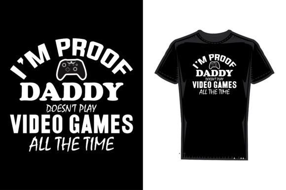Daddy Gaming T-shirt Design: A Simple and Versatile Choice for Gamers