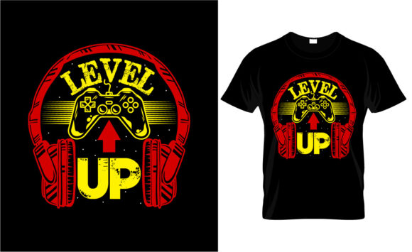 Discover the Ultimate Gaming Typography T-Shirt Design 24