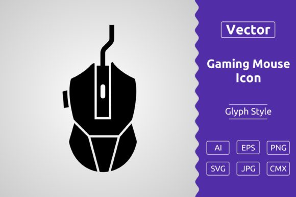 Evaluating Vector Gaming Mouse Glyph Icons for Design Projects