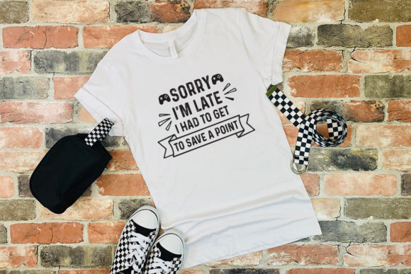 Sorry I’m Late Gaming Tshirt SVG EPS PNG: A Creative Digital File