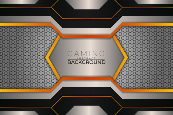 The Futuristic Gaming Orange Glow Background: Illuminating Modern Digital Design