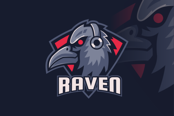 The Mascot Raven Gaming Logo Design