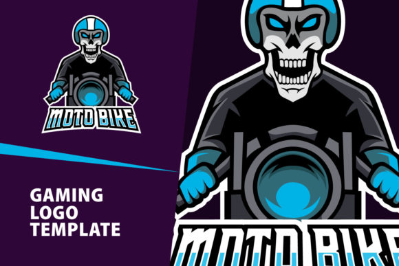 The Moto Bike Mascot Logo for Gaming Identity