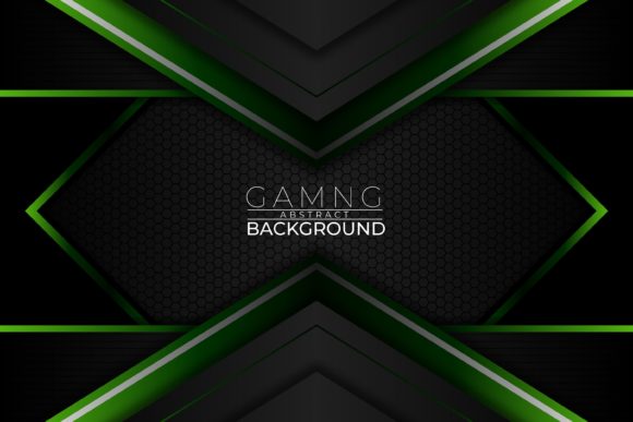 Unlocking Creativity with Gaming Abstract Background Dark Green